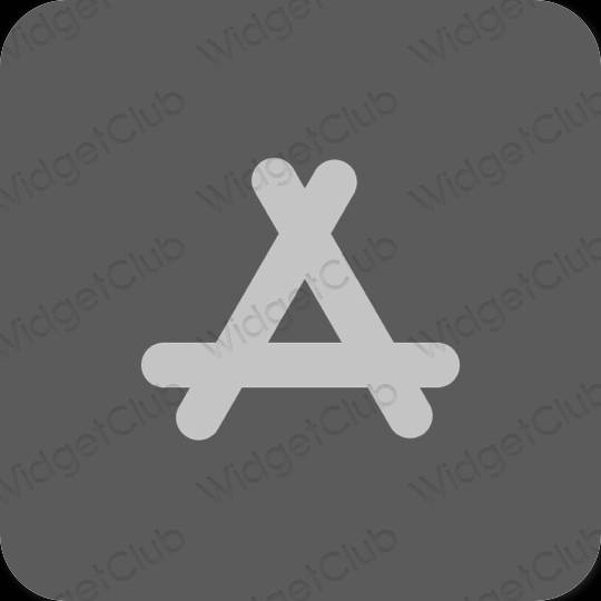 Estetis Abu-abu AppStore ikon aplikasi