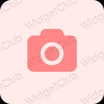 Estetisk pastell rosa Camera app ikoner
