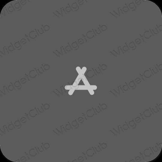 Ästhetisch grau AppStore App-Symbole