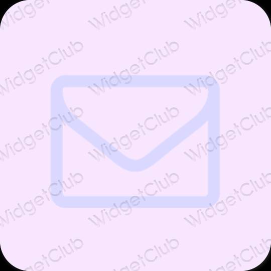 Aesthetic purple Mail app icons