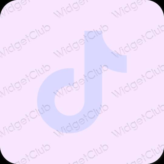 Aesthetic purple TikTok app icons