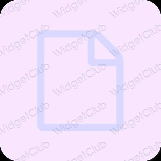 Aesthetic purple CapCut app icons