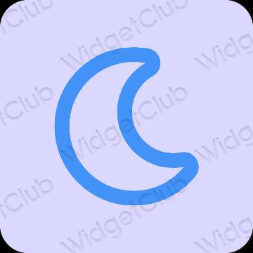 Stijlvol pastelblauw CapCut app-pictogrammen