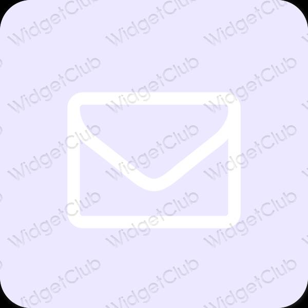 Aesthetic purple Mail app icons