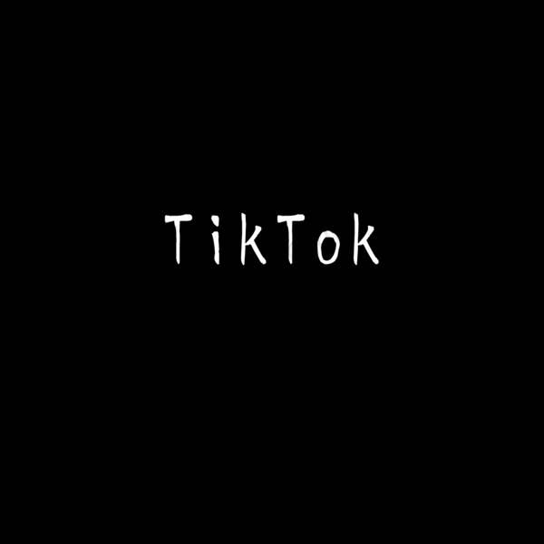 Estetis hitam TikTok ikon aplikasi