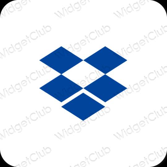 Esthetische Dropbox app-pictogrammen