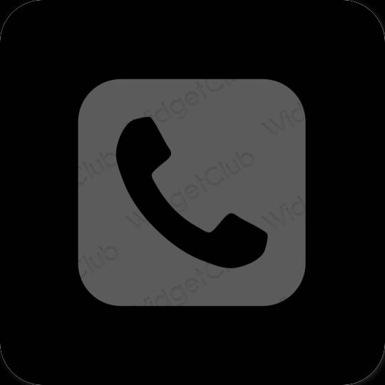 Естетичний сірий Phone значки програм