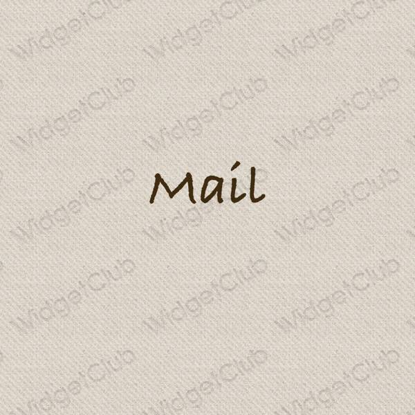 Esteetiline beež Mail rakenduste ikoonid