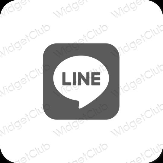 Esthetische LINE app-pictogrammen