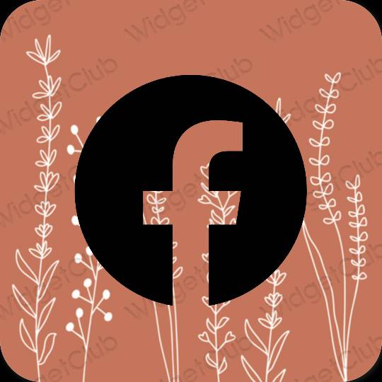 Esthetische Facebook app-pictogrammen