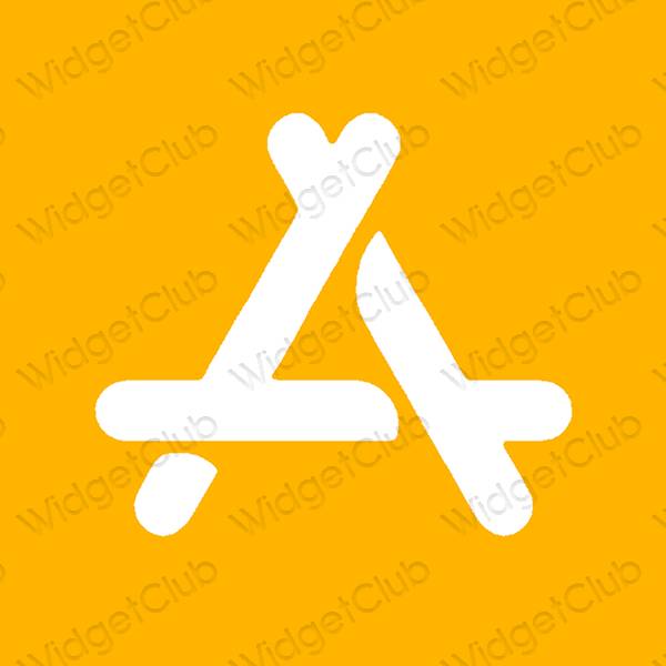 Stijlvol oranje AppStore app-pictogrammen