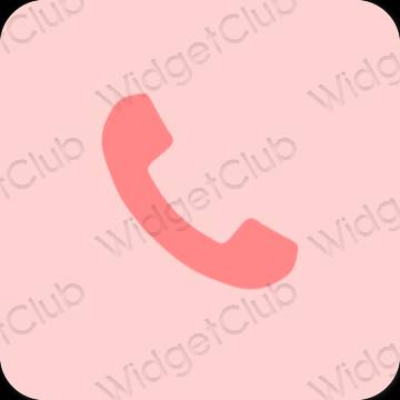 Estetsko roza Phone ikone aplikacij