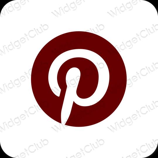 Estetske Pinterest ikone aplikacij