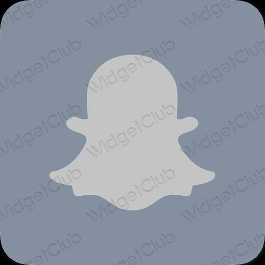 Estético púrpura snapchat iconos de aplicaciones