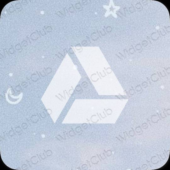 Aesthetic purple Google Drive app icons