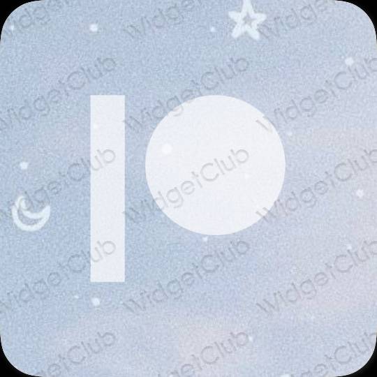 Aesthetic pastel blue PayPay app icons