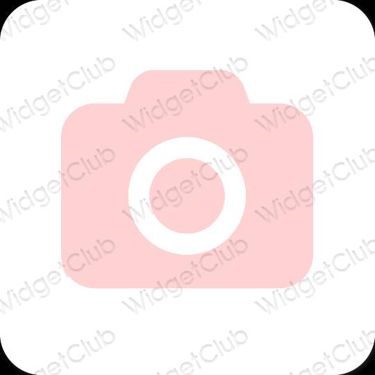 Estetico rosa Camera icone dell'app