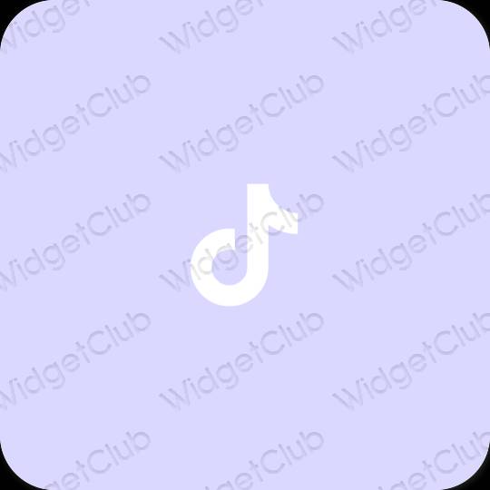 Ästhetisch Violett TikTok App-Symbole