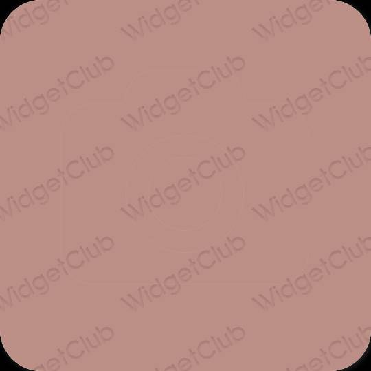 Estetico Marrone Camera icone dell'app