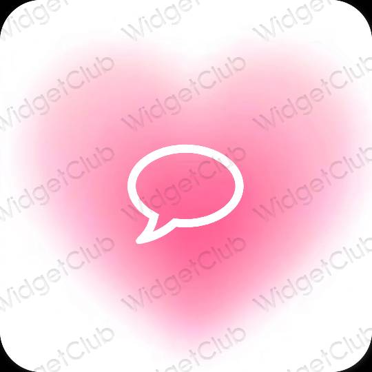 Ästhetische Messages App-Symbole