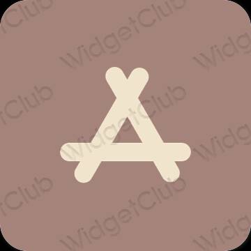 Estetico Marrone AppStore icone dell'app
