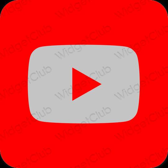 Esthetische Youtube app-pictogrammen