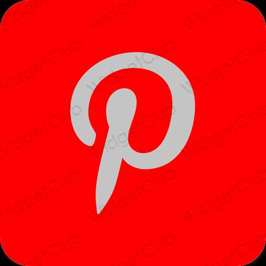 جمالية Pinterest أيقونات التطبيقات