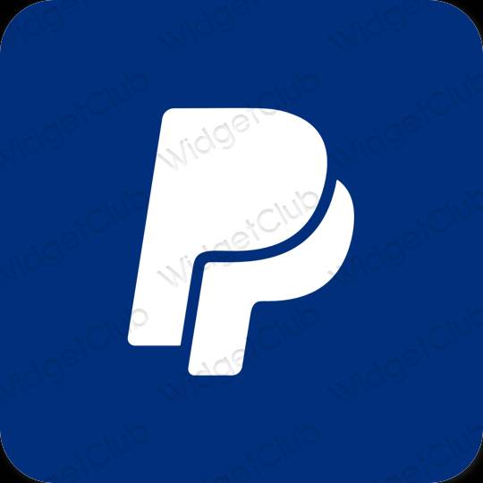 Ästhetisch Violett Paypal App-Symbole