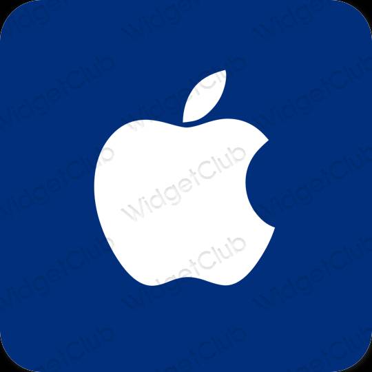Estetisk blå Apple Store app ikoner