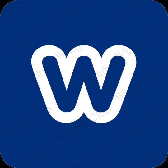 Stijlvol paars Weebly app-pictogrammen