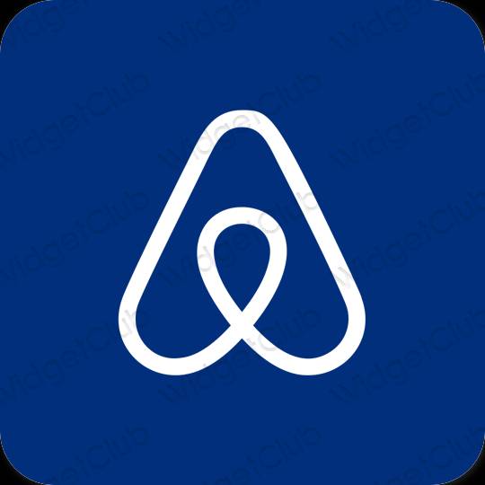 جمالي أزرق Airbnb أيقونات التطبيق