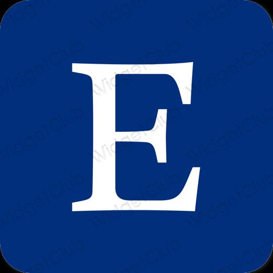 Estetické Modrá Etsy ikony aplikácií
