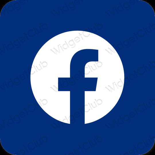 Estetic Violet Facebook pictogramele aplicației