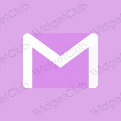ესთეტიკური Gmail აპლიკაციის ხატები