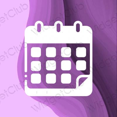 Esteettiset Calendar sovelluskuvakkeet