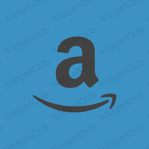 Ესთეტიური მეწამული Amazon აპლიკაციის ხატები