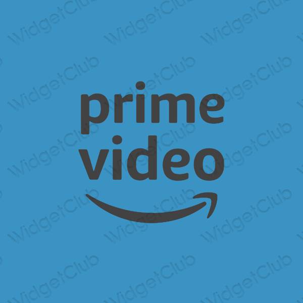 Estético azul Amazon iconos de aplicaciones