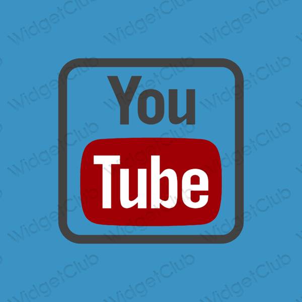 Αισθητικός μωβ Youtube εικονίδια εφαρμογών