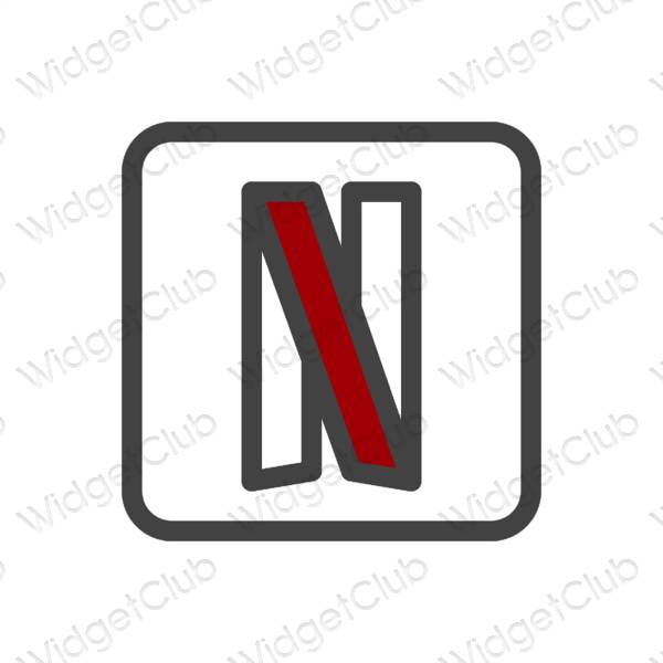 Aesthetic Netflix app icons