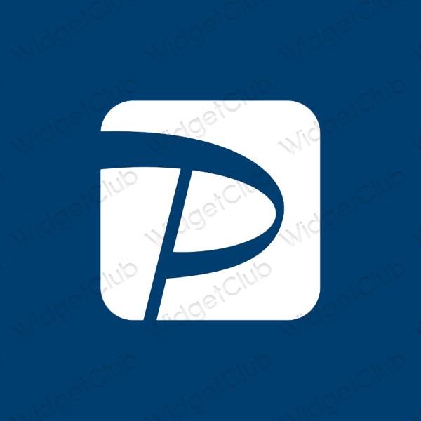 Estetik mavi PayPay proqram nişanları