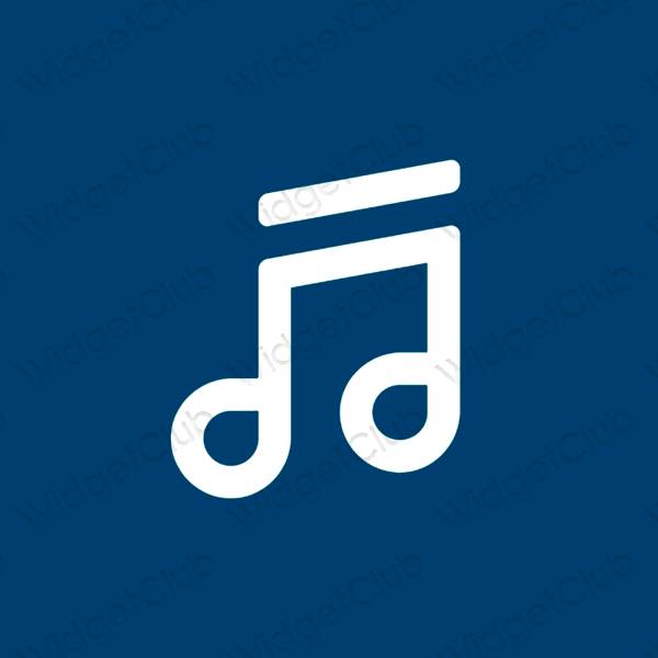 Esztétika lila Music alkalmazás ikonok