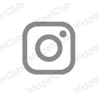 Estetické ikony aplikací Instagram