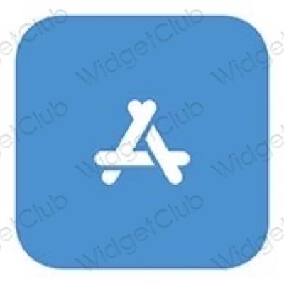 Естетичний блакитний AppStore значки програм