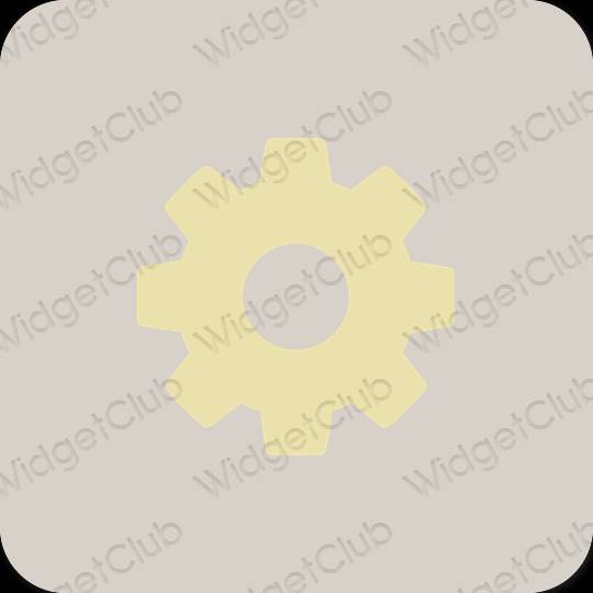Esthetische Settings app-pictogrammen
