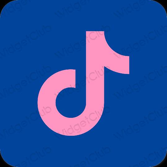 Aesthetic purple TikTok app icons