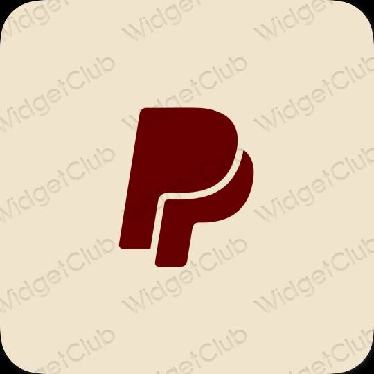 Aesthetic beige PayPay app icons