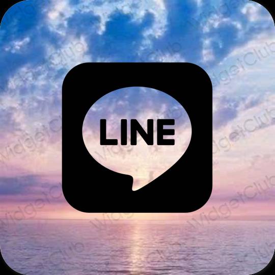 Естетске LINE иконе апликација