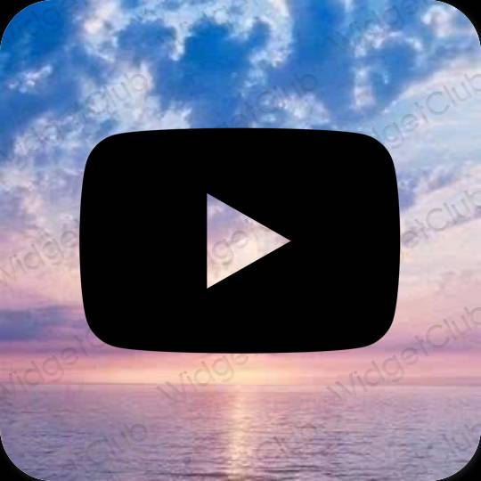 Icônes d'application Youtube esthétiques