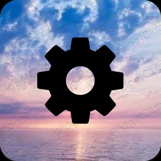 Aesthetic Settings app icons