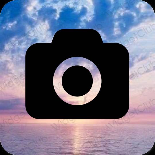 Esthetische Camera app-pictogrammen